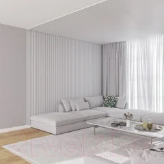 Реечная панель Grace МДФ 3D Line Modern L01 Береза белая (2750х160х19 мм) — фото 5