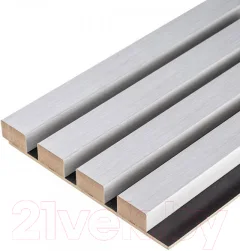 Реечная панель Grace МДФ 3D Line Modern L02 Береза черная (2750х160х19мм) — фото 1
