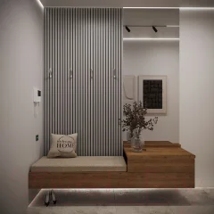 Реечная панель Grace МДФ панель 3D Line Modern L05 Серый тик (2750х160х19мм) — фото 3
