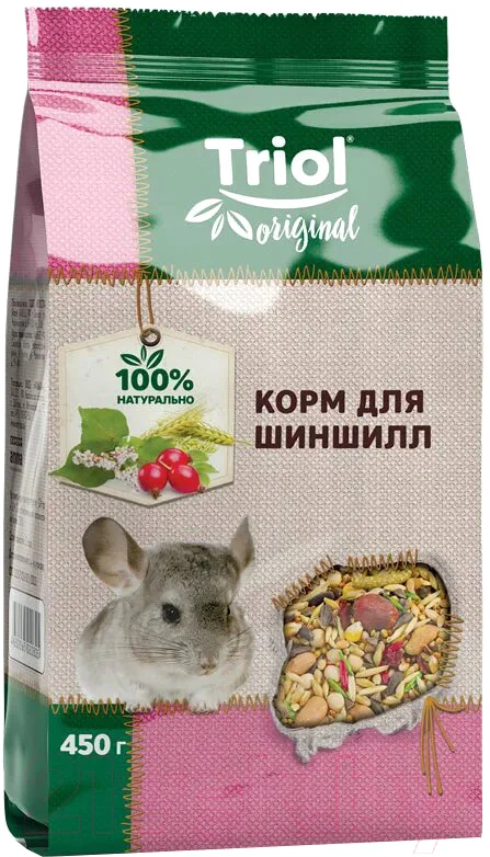 Корм для грызунов Triol Для шиншилл / 40111013 (450г)