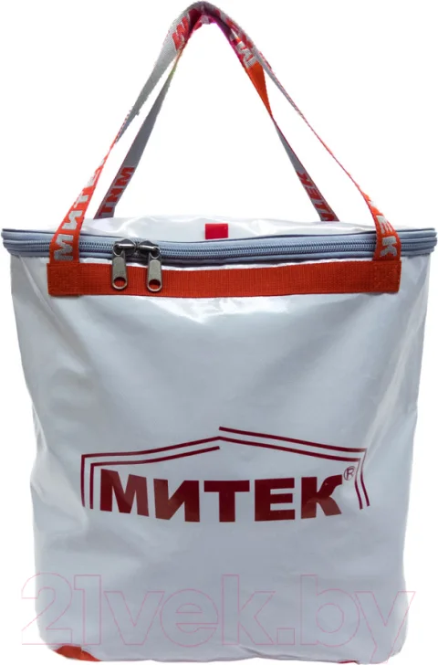 Сумка рыболовная Митек С крышкой овал 40х20х40 (серый)