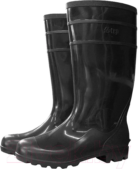 Сапоги резиновые Step С-40 ПВХ (р.44, черный)