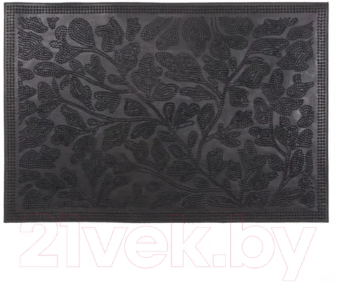 Коврик грязезащитный SunStep Листва 40x60 / 31-025 (черный)