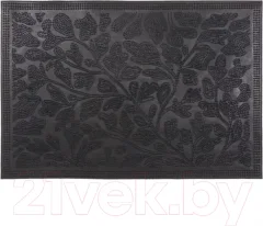 Коврик грязезащитный SunStep Листва 40x60 / 31-025 (черный) — фото 9