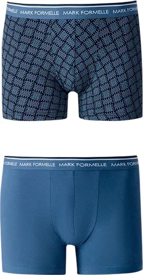 Комплект мужских трусов Mark Formelle 411221-2 (р.102-112, узор на черном/шторм)