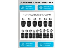 Набор головок слесарных Sigmatool 4177-5MPB (65467) — фото 3