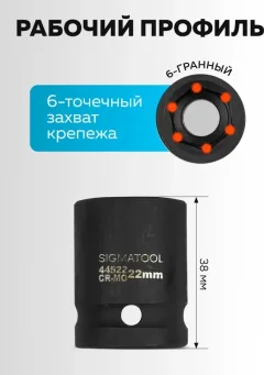 Набор головок слесарных Sigmatool 4179-5MPB (65464) — фото 8