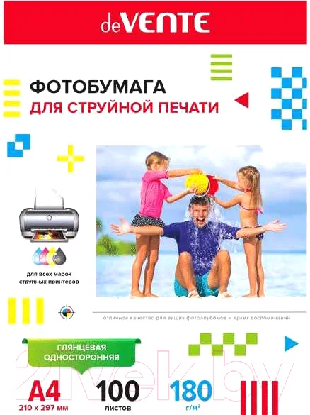 Фотобумага deVente А4 180г/м2 / 2042901 (100л)