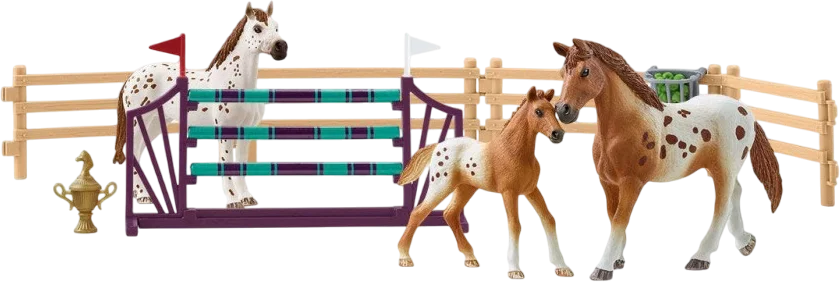 Игровой набор Schleich Клуб лошадей Лиза готовится к соревнованиям / 42433