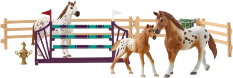 Игровой набор Schleich Клуб лошадей Лиза готовится к соревнованиям / 42433