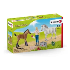 Игровой набор Schleich Набор кобыла и жеребенок у врача / 42486 — фото 6