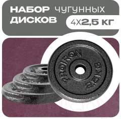 Набор дисков для штанги Proiron НЧД4250 (4шт) — фото 2