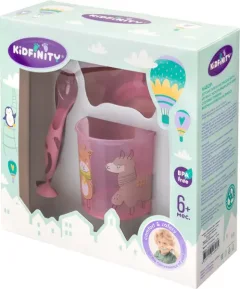 Набор столовых приборов для кормления Kidfinity 431332205 (розовый) — фото 4