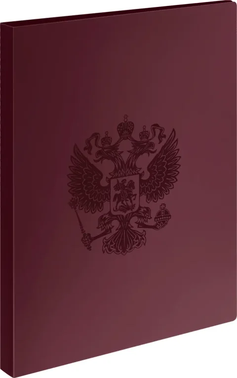 Папка для бумаг Стамм Герб А4 / ММ-32164 (гранат)