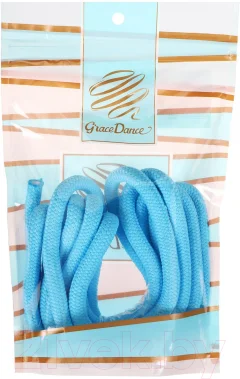 Скакалка для художественной гимнастики Grace Dance 4446807 (3м, голубой) — фото 2