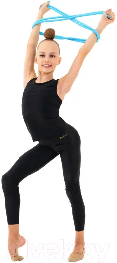 Скакалка для художественной гимнастики Grace Dance 4446807 (3м, голубой) — фото 3