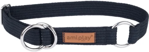 Ошейник-полуудавка Ami Play 45-85см (XXL, черный)