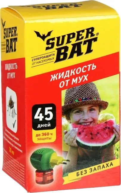 Наполнитель для фумигатора Super Bat 45 дней от мух и комаров (30мл)