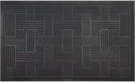 Коврик грязезащитный SunStep Плетеный 45x75 / 31-041 (черный)