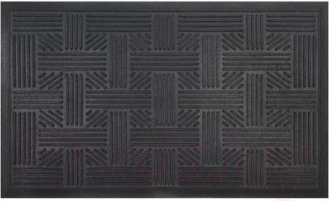 Коврик грязезащитный SunStep Плетеный 45x75 / 31-041 (черный)