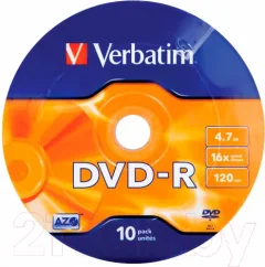 Набор дисков DVD-R Verbatim 4.7Гб / 43729 (10шт) — фото 9