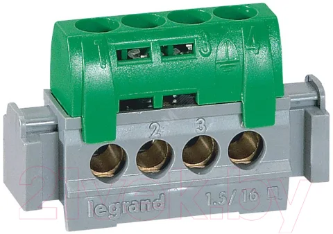 Шина нулевая Legrand 4830 (зеленый)