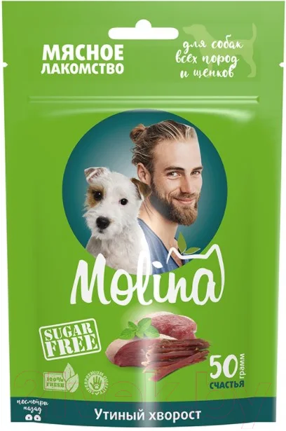 Лакомство для собак Molina Утиный хворост / 4887 (50г)