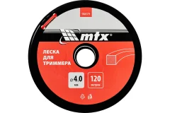 Леска для триммера MTX Квадрат 4мм / 96879 (120м, на катушке) — фото 7
