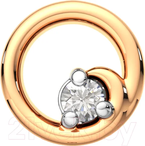 Подвеска из розового золота ZORKA 4D0041.14K.R.ZZ (с бриллиантом)
