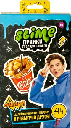 Набор для создания слайма Slime Лаборатория Пранк Влад А4. Газировка кола / SS500-40192 — фото 1