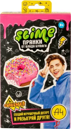 Набор для создания слайма Slime Лаборатория Пранк Влад А4. Десерт пончик / SS500-40193 — фото 5