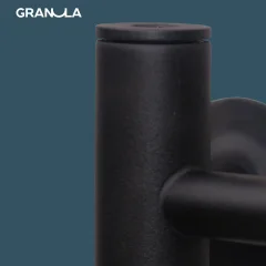 Полотенцесушитель водяной GRANULA Трапеция 50х60 5 перекладин (нижнее подключение, черный матовый) — фото 5