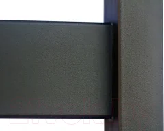 Полотенцесушитель электрический GRANULA Альфа Квадро 50x80 (терморегулятор, черный матовый) — фото 3