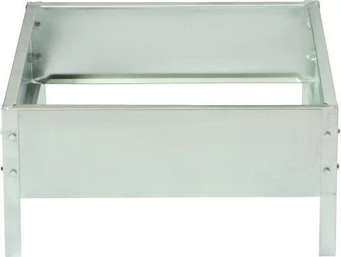 Грядка модульная GREENGO Клумба оцинкованная Квадро 50x50x15см