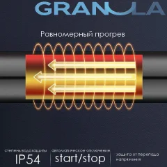 Полотенцесушитель электрический GRANULA Квадро 50x80 (терморегулятор, белый глянцевый) — фото 7