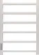 Полотенцесушитель электрический GRANULA Квадро 50x80 (терморегулятор с таймером слева, белый глянец) — фото 5