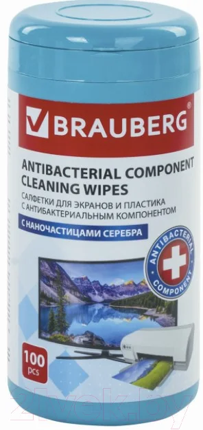 Салфетки для ухода за техникой Brauberg 513476 (100шт)