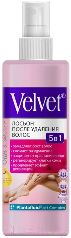 Лосьон после депиляции Velvet После удаления волос 5 в 1 (200мл)