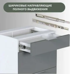 Кухонный гарнитур Интермебель Микс Топ-5 2.0м без столешницы (белый премиум) — фото 8