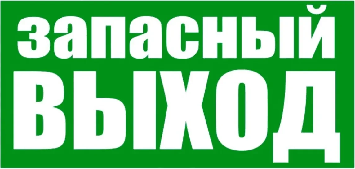 Информационный знак Rexant Указатель запасного выхода 56-0020