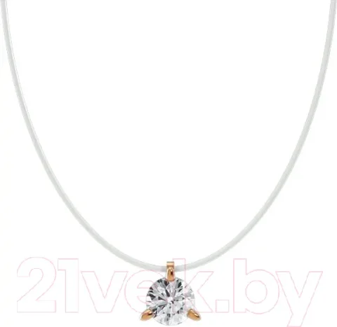Колье из розового золота ZORKA 580002.1.14K.R (40см, с фианитами)