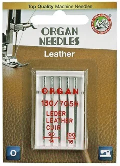 Набор игл для бытовой швейной машины Organ 5/90-100 (для кожи) — фото 1