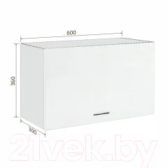Шкаф под вытяжку Кортекс-мебель Корнелия Экстра ВШГ60-1г-360 (венге светлый) — фото 4