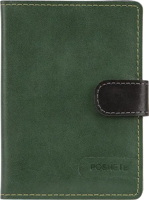 Портмоне Poshete 604-141NPK-GNB (зеленый/черный)