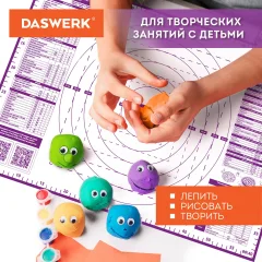 Коврик для теста Daswerk Силиконовый с пластиковым ножом / 608425 (фиолетовый) — фото 8