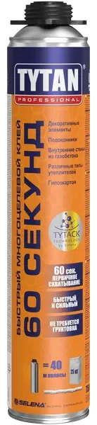 Клей-пена Tytan Professional 60 секунд (750мл) — фото 8