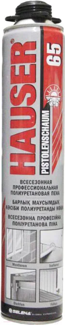 Пена монтажная Hauser 65 Всесезонная (740мл)