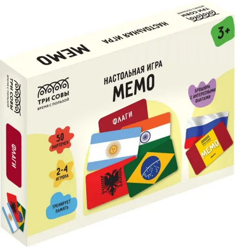 Настольная игра Три совы Мемо. Флаги / НИ_67057
