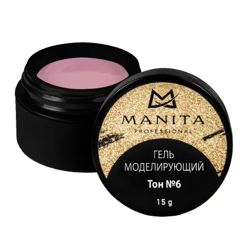 Моделирующий гель для ногтей Manita Professional Однофазный №6 (15мл)