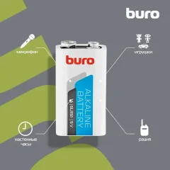Батарейка Buro Крона 6LR61 — фото 3